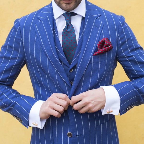 blue men suits vertical stripe smart casual suits for business wedding homecoming terno slim fit tailor made suit 3 piece, White;black
blue men suits vertical stripe smart casual suits for business wedding homecoming terno slim fit tailor made suit 3 piece, White;black
