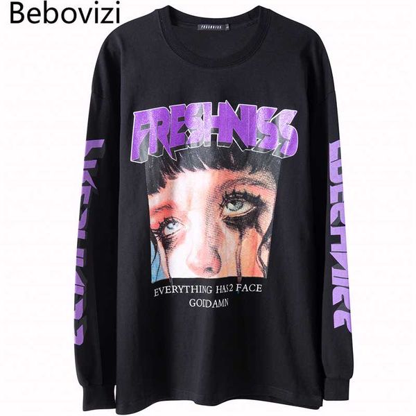 bebovizi графика печать письмо рукав футболка streetwear harajuku tshirt высокого качество hip hop негабаритная тенниска с длинным рукавом м, White;black
bebovizi графика печать письмо рукав футболка streetwear harajuku tshirt высокого качество hip hop негабаритная тенниска с длинным рукавом м, White;black