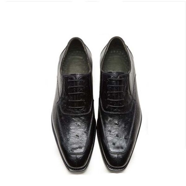 cwv men shoes south africa ostrich leather men leather shoes business formal cowhide sole lace-up, Black
cwv men shoes south africa ostrich leather men leather shoes business formal cowhide sole lace-up, Black
