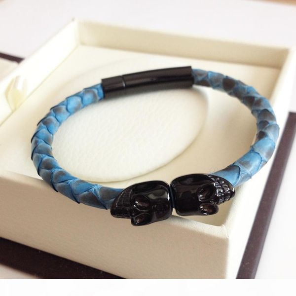 bc customized fashion genuine blue python leather skull bracelet northskull twin skull bracelets bangles for man women jewelry gift, Golden;silver
bc customized fashion genuine blue python leather skull bracelet northskull twin skull bracelets bangles for man women jewelry gift, Golden;silver