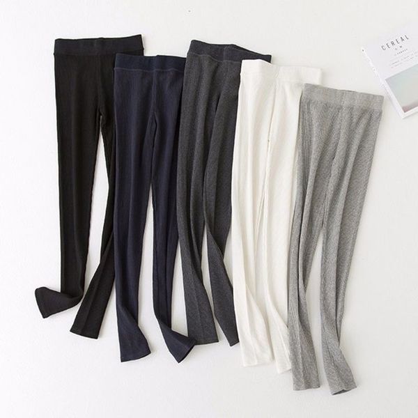 womens autumn warm ankle length leggings cotton ribbed knit striped elastic plain solid color basic bottom casual skinny pants, Black
womens autumn warm ankle length leggings cotton ribbed knit striped elastic plain solid color basic bottom casual skinny pants, Black