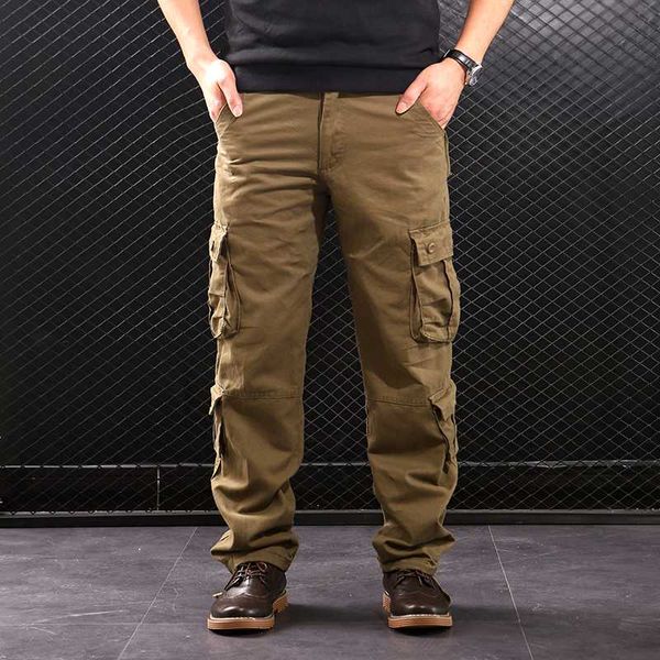 men's cargo pants multi pockets style tactical pants cotton men's streetwear army straight slacks casual work trousers, Black
men's cargo pants multi pockets style tactical pants cotton men's streetwear army straight slacks casual work trousers, Black