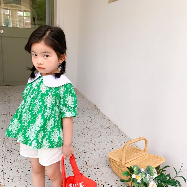 a mu monkey 2020 new girlscotton floral princess shirt doll children's korean style bubble sleeve doll shirt, White;black
a mu monkey 2020 new girlscotton floral princess shirt doll children's korean style bubble sleeve doll shirt, White;black