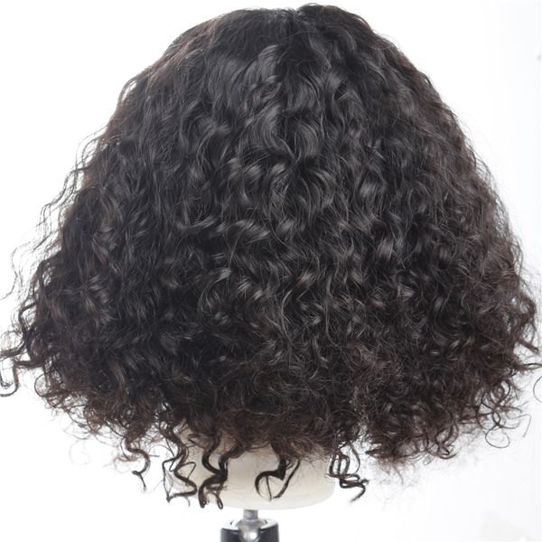 150% density short curl lace front human hair wigs peruvian curly human hair wigs pre plucked short bob wig, Black
150% density short curl lace front human hair wigs peruvian curly human hair wigs pre plucked short bob wig, Black
