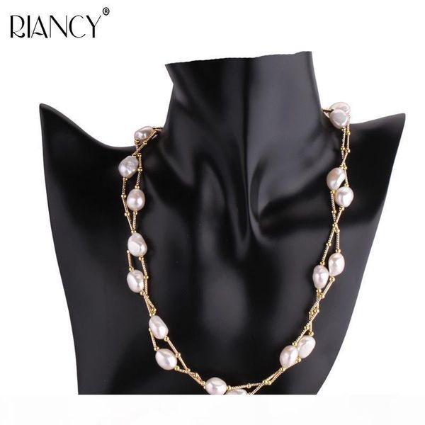 e fashion white long pearl necklace baroque natural freshwater pearl jewelry for women necklace accessories, Silver
e fashion white long pearl necklace baroque natural freshwater pearl jewelry for women necklace accessories, Silver