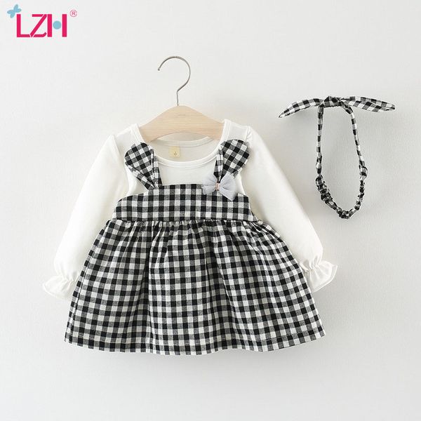 lzh 2020 autumn girls plaid dress with cute ears hair hoop baby girls dress newborn clothes cotton party children clothes, Red;yellow
lzh 2020 autumn girls plaid dress with cute ears hair hoop baby girls dress newborn clothes cotton party children clothes, Red;yellow