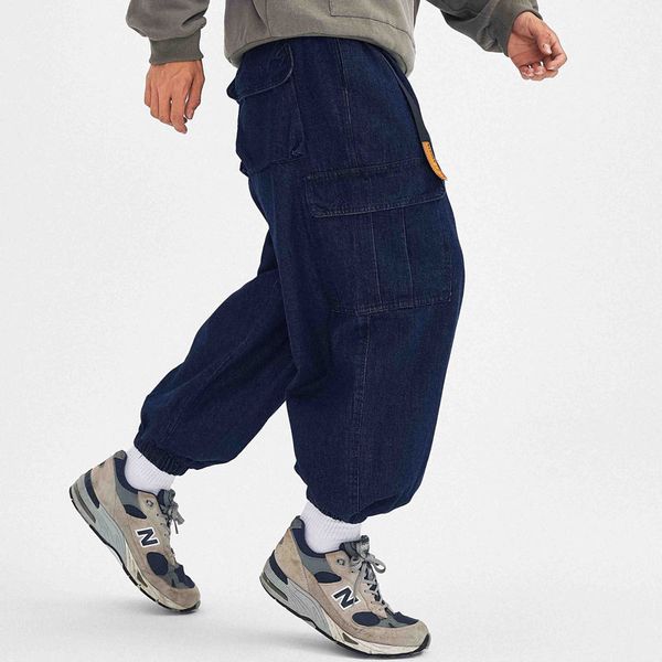 male streetwear hip hop loose casual denim pant harem trousers men washed pocket cargo jeans, Blue
male streetwear hip hop loose casual denim pant harem trousers men washed pocket cargo jeans, Blue