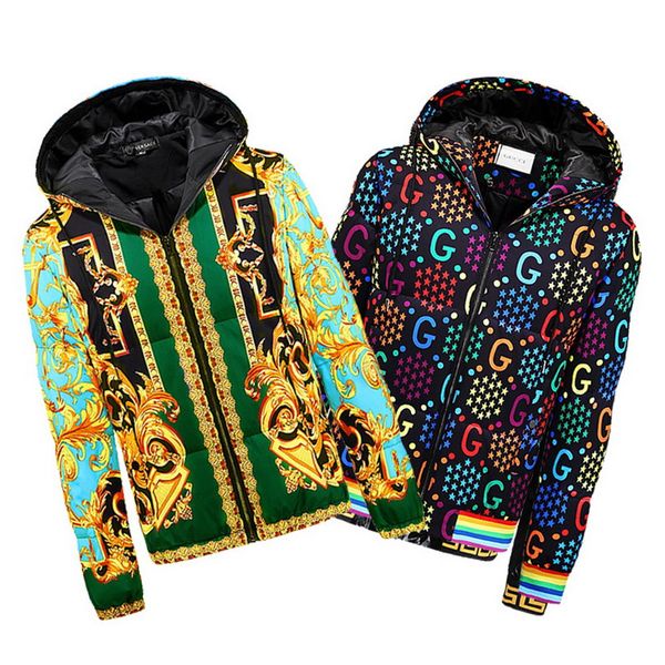 2020 fashion designer goods new men down jacket down coats mens outdoor thick warm feather man winter coat, Black