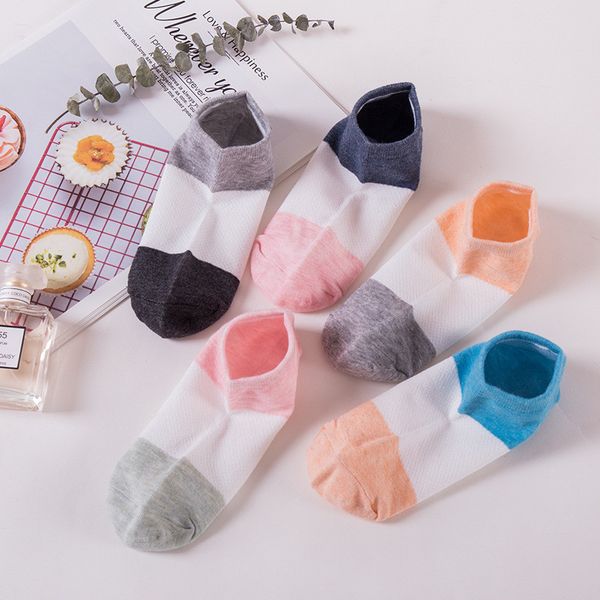 socks summer women's cotton stitching tricolor north american fashion casual tide harajuku korean version, Pink;yellow
socks summer women's cotton stitching tricolor north american fashion casual tide harajuku korean version, Pink;yellow