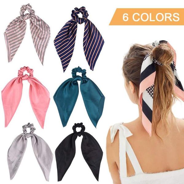 stripe/floral print bow satin long ribbon scarf hair tie scrunchies girls elastic hair headband scarf band accessories, Golden;silver
stripe/floral print bow satin long ribbon scarf hair tie scrunchies girls elastic hair headband scarf band accessories, Golden;silver