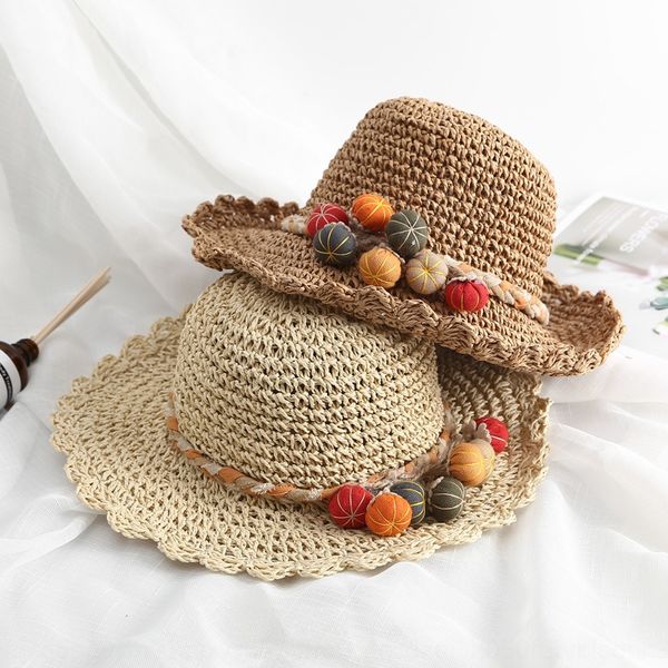 children's handmade beach cute girl's straw sun hat girl's straw hat foldable, Yellow
children's handmade beach cute girl's straw sun hat girl's straw hat foldable, Yellow