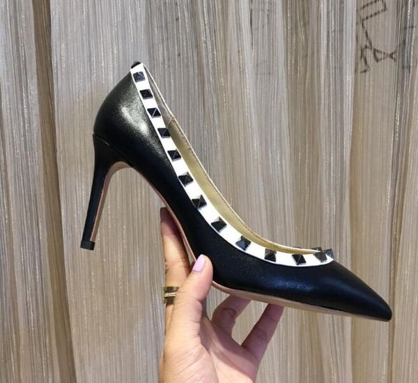 высококачественная матовая кожа класса люкс обувь 8.5cm size34-42 заклепок на высоких каблуках, Black
высококачественная матовая кожа класса люкс обувь 8.5cm size34-42 заклепок на высоких каблуках, Black