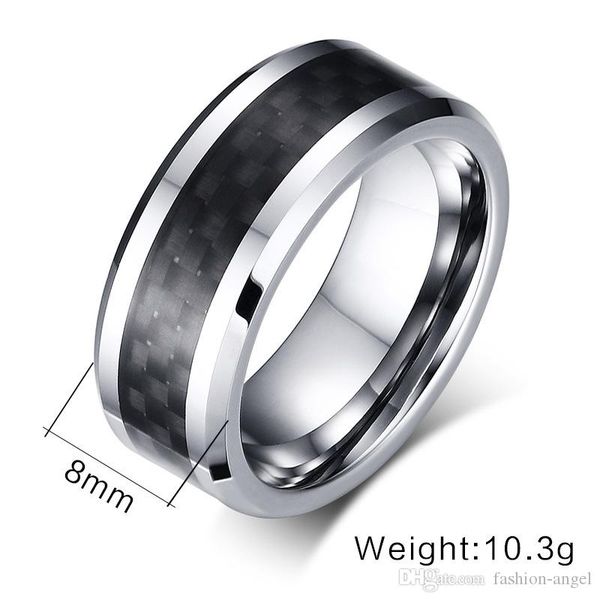 h197 valentine's day gift- tungsten carbide rings men's carbon fiber ring hand jewelries finger rings mixed order jewels factory s, Silver
h197 valentine's day gift- tungsten carbide rings men's carbon fiber ring hand jewelries finger rings mixed order jewels factory s, Silver