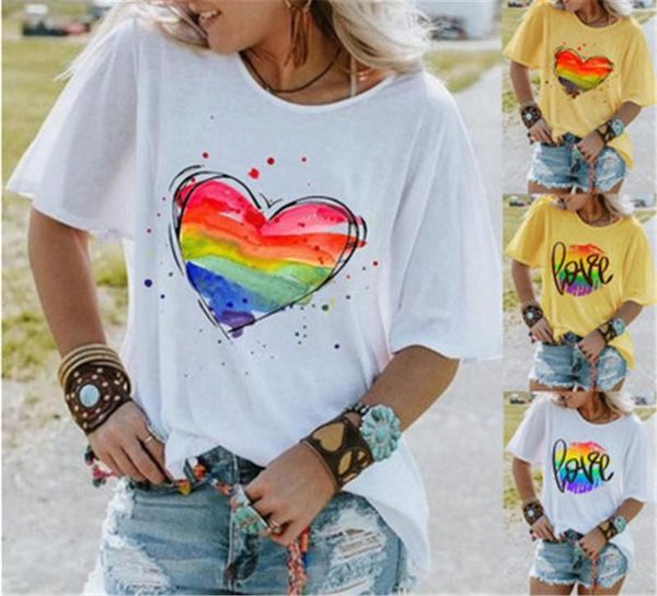 love heart печати женщины футболку тенденции моды crew neck вскользь с коротким рукавом designer summer новый женский сыпучие tops tee одежд, White
love heart печати женщины футболку тенденции моды crew neck вскользь с коротким рукавом designer summer новый женский сыпучие tops tee одежд, White