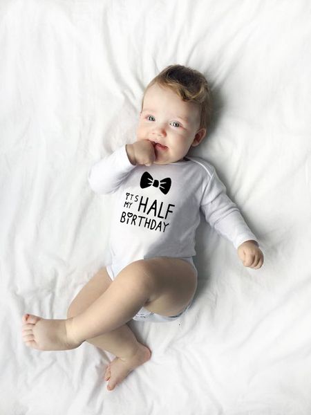 2020 it is my half birthday letters print funny cute white clothes infant baby long sleeve bodysuit child 1st birthday gift, Blue
2020 it is my half birthday letters print funny cute white clothes infant baby long sleeve bodysuit child 1st birthday gift, Blue