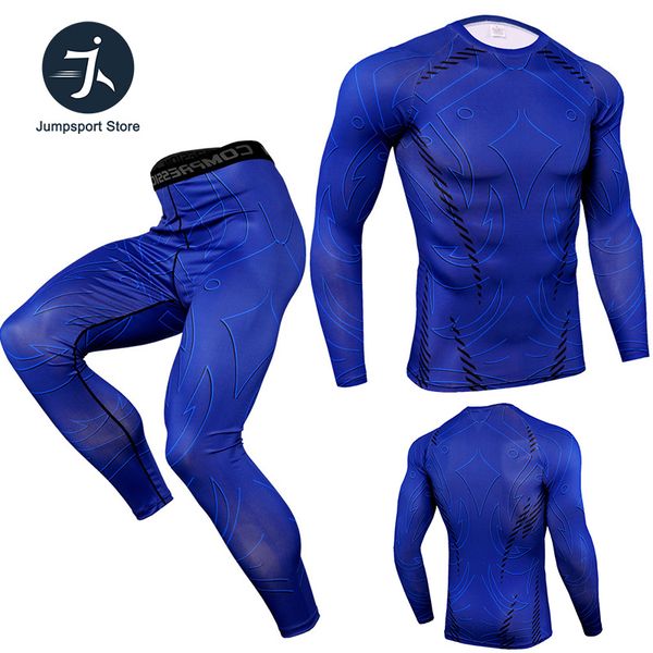 sportwear rashgard sport shirt trousers men compression pants fitness gym running shirt men fitness leggings clothes tight suit, Black;blue
sportwear rashgard sport shirt trousers men compression pants fitness gym running shirt men fitness leggings clothes tight suit, Black;blue