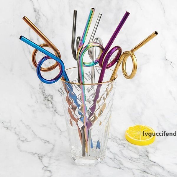 creative tortile 304 stainless steel straw reusable drinking straws colorful metal straw party wedding bar drinking tools decoration
creative tortile 304 stainless steel straw reusable drinking straws colorful metal straw party wedding bar drinking tools decoration