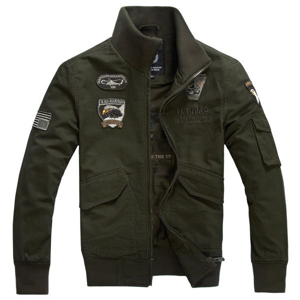 mensautumn new air force no. 1 large size cotton leisure military tooling jacket, Black;brown
mensautumn new air force no. 1 large size cotton leisure military tooling jacket, Black;brown