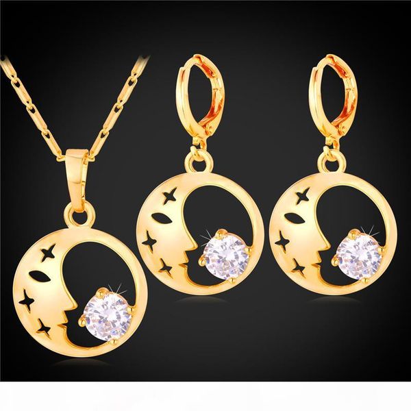 women's beauty face drop designers platinum 18k real gold plated pendant necklace cubic zirconia jewelry set, Silver
women's beauty face drop designers platinum 18k real gold plated pendant necklace cubic zirconia jewelry set, Silver