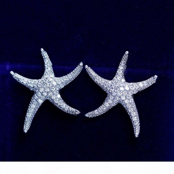 starfish style earring white gold filled 5a clear diamond cz engagement wedding stud earrings for women festival gift, Golden;silver
starfish style earring white gold filled 5a clear diamond cz engagement wedding stud earrings for women festival gift, Golden;silver