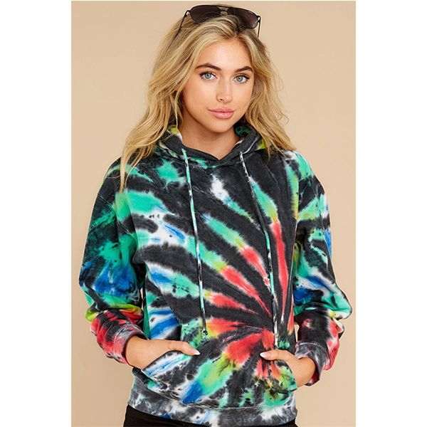 женской tie dye бинты толстовка женщина осень зима сыпучего стиль high street fashion кофта женщина с капюшоном шея повседневной одежда, Black
женской tie dye бинты толстовка женщина осень зима сыпучего стиль high street fashion кофта женщина с капюшоном шея повседневной одежда, Black