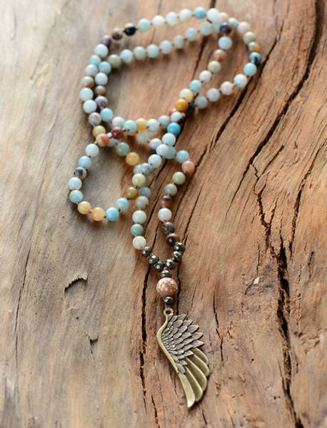 women vintage necklace 6mm natural stone pyrite angel wing pendant necklace handmade beaded women lariat necklace dropship cx200721, Silver
women vintage necklace 6mm natural stone pyrite angel wing pendant necklace handmade beaded women lariat necklace dropship cx200721, Silver