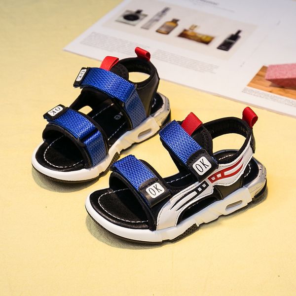 intelligent elephant 20 new boys' soft bottom casual beach and sandals open toe children's sandals, Black;red
intelligent elephant 20 new boys' soft bottom casual beach and sandals open toe children's sandals, Black;red