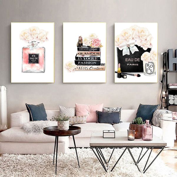 fashion book print paris perfume rose canvas poster luxury makeup print painting vogue wall art poster picture living room decor
fashion book print paris perfume rose canvas poster luxury makeup print painting vogue wall art poster picture living room decor