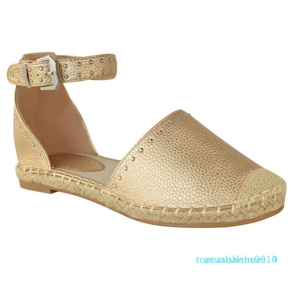 women's espadrille breathable platform gold silver color riveted slip on loafers flats lightweight comfortable walking c14, Black
women's espadrille breathable platform gold silver color riveted slip on loafers flats lightweight comfortable walking c14, Black