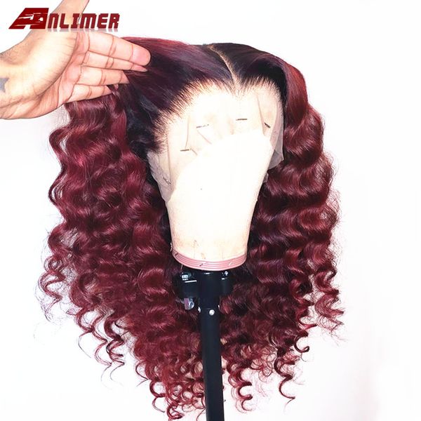 ombre 99j 13x6 deep part lace front human hair burgundy colored human hair curly wigs brazilian lace remy wig with baby hair, Black
ombre 99j 13x6 deep part lace front human hair burgundy colored human hair curly wigs brazilian lace remy wig with baby hair, Black
