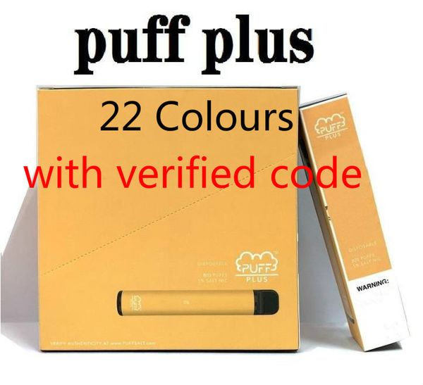 Puff bar Plus puffplus Bar Disposable Vape Pen Device Starter Kits 550mAh Battey 3.2ml Cartridges Empty Vaporizer Pen Packaging Free DHL
Puff bar Plus puffplus Bar Disposable Vape Pen Device Starter Kits 550mAh Battey 3.2ml Cartridges Empty Vaporizer Pen Packaging Free DHL