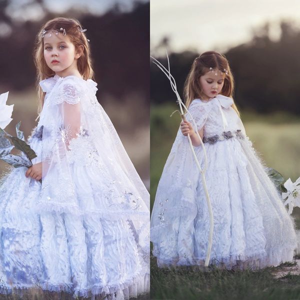 2020 new flower girls dresses for wedding appliqued tulle girls pageant dress with manteau floor-length sequins kids formal wear, White;blue
2020 new flower girls dresses for wedding appliqued tulle girls pageant dress with manteau floor-length sequins kids formal wear, White;blue