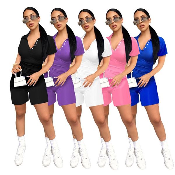 women solid color tracksuit 2 piece sets short sleeve t shirt+skinny shorts summer clothing casual jogger suit sports outfits 3481, White
women solid color tracksuit 2 piece sets short sleeve t shirt+skinny shorts summer clothing casual jogger suit sports outfits 3481, White