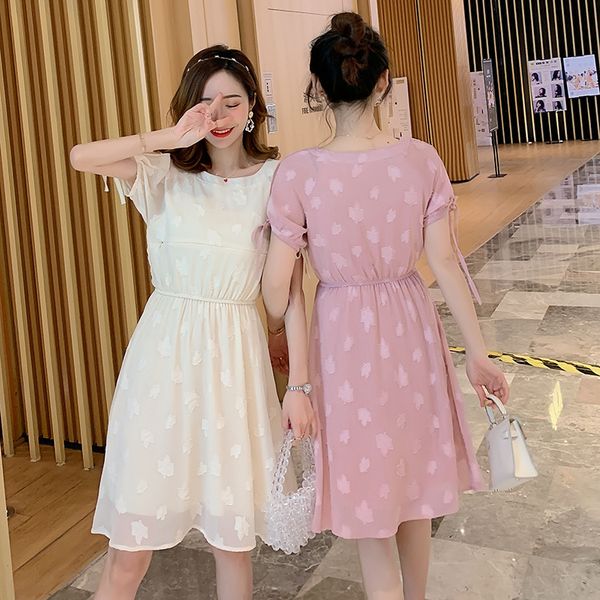 nursing clothes 2020 summer new style chiffon jacquard pregnant women dress immortal mom feeding dress, White
nursing clothes 2020 summer new style chiffon jacquard pregnant women dress immortal mom feeding dress, White