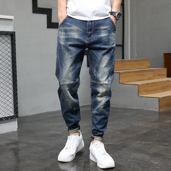vintage style plus size skinny jeans men stretch ripped jeans male slim fit denim cargo pants, Blue
vintage style plus size skinny jeans men stretch ripped jeans male slim fit denim cargo pants, Blue