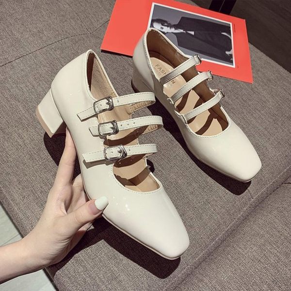 women buckle strap square toe pumps ladies pu leather cone heels shoes woman fashion party female casual high heel shoes 2020, Black
women buckle strap square toe pumps ladies pu leather cone heels shoes woman fashion party female casual high heel shoes 2020, Black