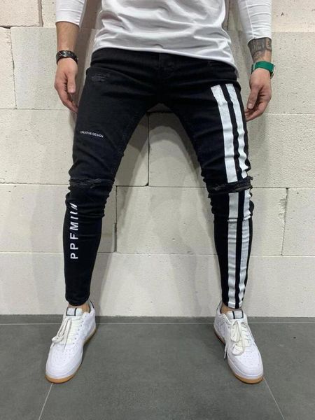 laamei 2020 new autumn fashion jeans for men striped zipper denim hole wash vintage hip hop work trousers jeans pants, Blue
laamei 2020 new autumn fashion jeans for men striped zipper denim hole wash vintage hip hop work trousers jeans pants, Blue