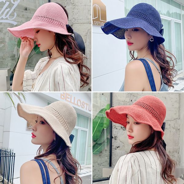 korean style travel goddess sunscreen sunscreen empty hat foldable beach holiday sun hat tide, Blue;gray
korean style travel goddess sunscreen sunscreen empty hat foldable beach holiday sun hat tide, Blue;gray
