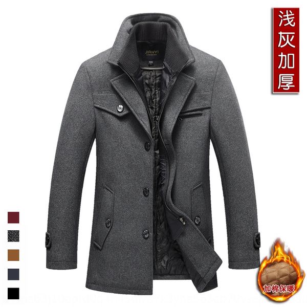 2019 new en double collar 2019 new men's wool wool woolen coat men's double collar coat, Black
2019 new en double collar 2019 new men's wool wool woolen coat men's double collar coat, Black