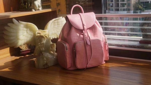 fashion genuine real matt crocodile python skin leather women leisure backpack small daily bag pink green purple color
fashion genuine real matt crocodile python skin leather women leisure backpack small daily bag pink green purple color
