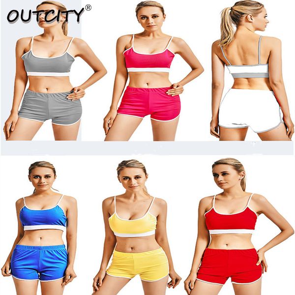 women 2pcs yoga set sleeveless tank bra fitness shorts running gym sports clothes suit fitness clothing for women, White;red
women 2pcs yoga set sleeveless tank bra fitness shorts running gym sports clothes suit fitness clothing for women, White;red