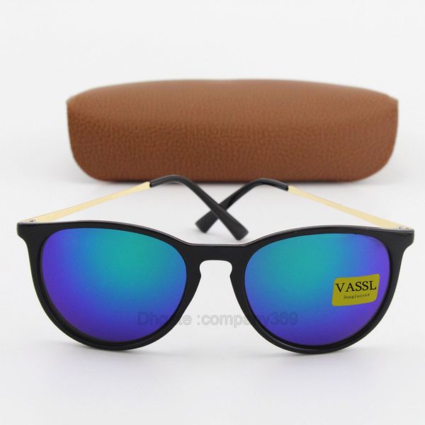 classic 54mm vassl sunglasses women men matte black frame green driving uv400 oculos 9 color to choose with box, White;black
classic 54mm vassl sunglasses women men matte black frame green driving uv400 oculos 9 color to choose with box, White;black