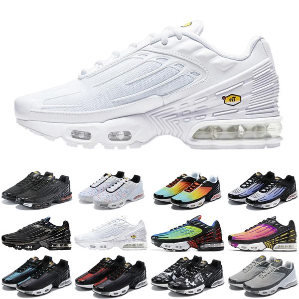 tn plus 3 men women running shoes triple white black iridescent parachute pack mens trainers sports sneakers runners size 36-45
tn plus 3 men women running shoes triple white black iridescent parachute pack mens trainers sports sneakers runners size 36-45