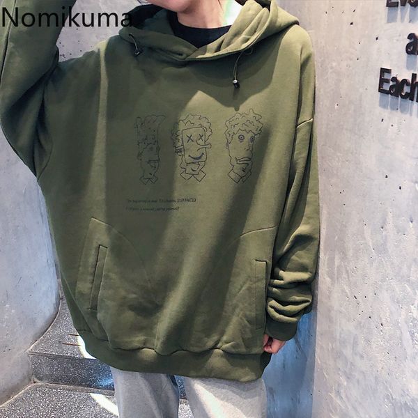 nomikuma korean harajuku long sleeve hooded hoodies printed casual loose sweatshirts female fashion new streetwear 3c136, Black
nomikuma korean harajuku long sleeve hooded hoodies printed casual loose sweatshirts female fashion new streetwear 3c136, Black