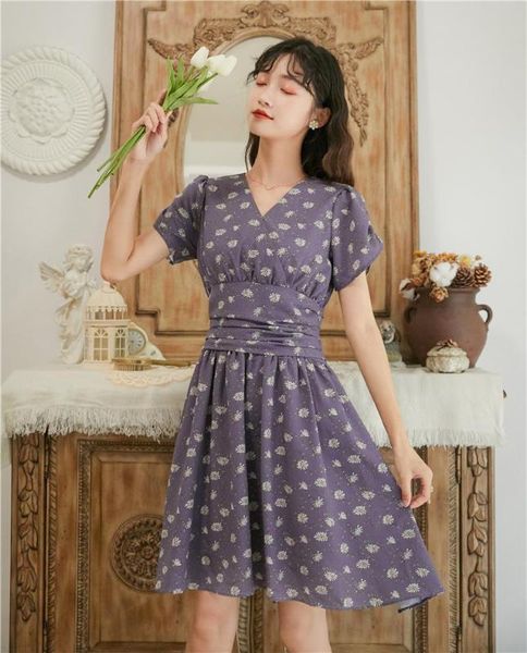 casual dresses restoring ancient ways of tall waist design feeling small printed fairy spring the dress, Black;gray
casual dresses restoring ancient ways of tall waist design feeling small printed fairy spring the dress, Black;gray