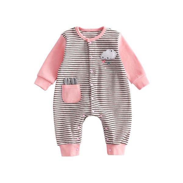cute kids baby boys girls jumpsuit long sleeve striped romper cotton cute cartooon one-piece newborn clothes outfits 0-2y, Blue
cute kids baby boys girls jumpsuit long sleeve striped romper cotton cute cartooon one-piece newborn clothes outfits 0-2y, Blue