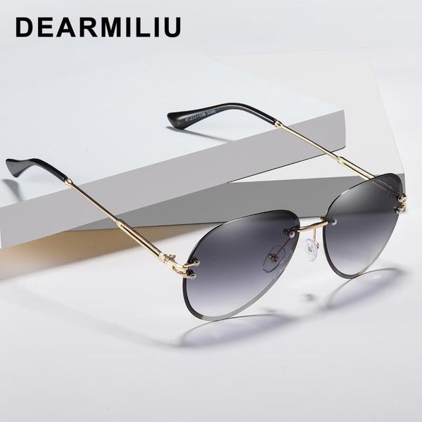 dearmiliu brand designer fashion lady sun glasses rimless women sunglasses vintage alloy frame shades oculo gradient lens uv400, White;black
dearmiliu brand designer fashion lady sun glasses rimless women sunglasses vintage alloy frame shades oculo gradient lens uv400, White;black