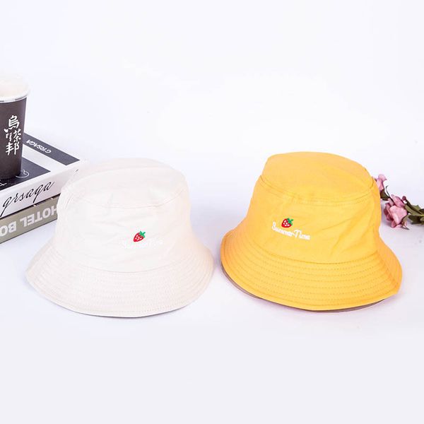 designer hat strawberry embroidery letters girl fisherman hat women foldable creative outdoor fashion basin cap bucket sun hat, Blue;gray
designer hat strawberry embroidery letters girl fisherman hat women foldable creative outdoor fashion basin cap bucket sun hat, Blue;gray