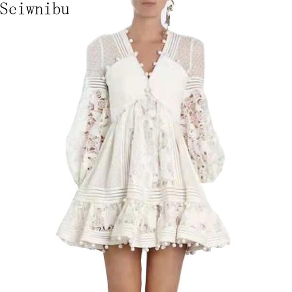 women autumn mini dress 2020 new arrival lace patchwork floral embroidery party dresses long lantern sleeves, Black;gray
women autumn mini dress 2020 new arrival lace patchwork floral embroidery party dresses long lantern sleeves, Black;gray