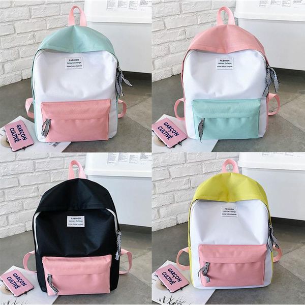 couple schoolbag travel hiking bag color block backpack collection luminous bag
couple schoolbag travel hiking bag color block backpack collection luminous bag